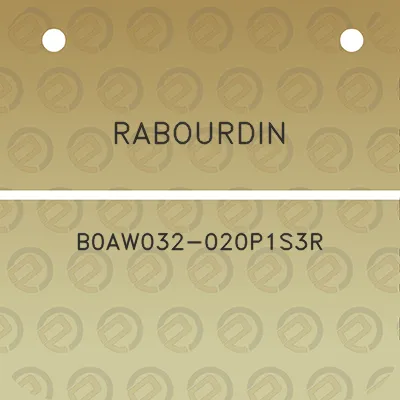 rabourdin-b0aw032-020p1s3r