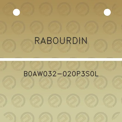 rabourdin-b0aw032-020p3s0l