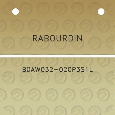 rabourdin-b0aw032-020p3s1l