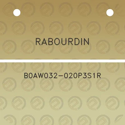 rabourdin-b0aw032-020p3s1r