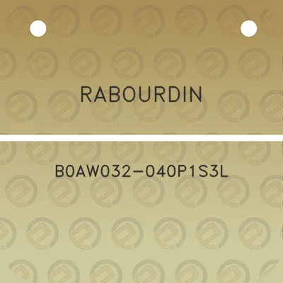 rabourdin-b0aw032-040p1s3l