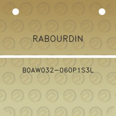 rabourdin-b0aw032-060p1s3l