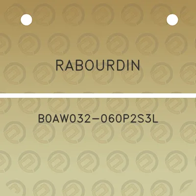 rabourdin-b0aw032-060p2s3l