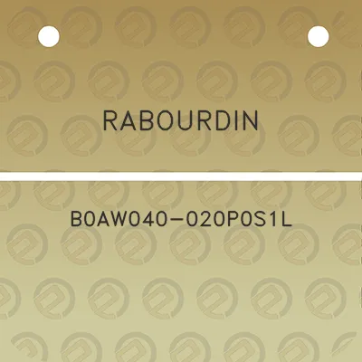 rabourdin-b0aw040-020p0s1l