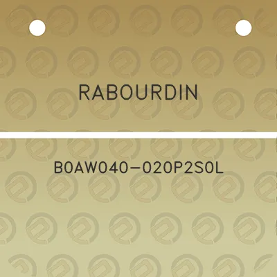 rabourdin-b0aw040-020p2s0l