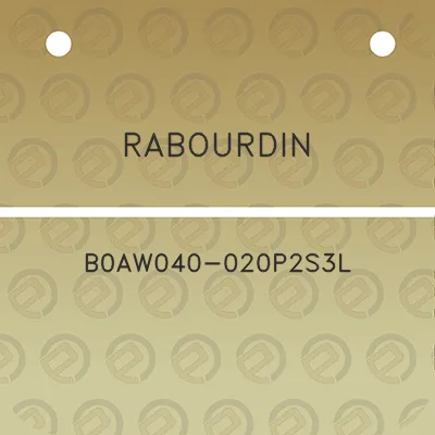 rabourdin-b0aw040-020p2s3l