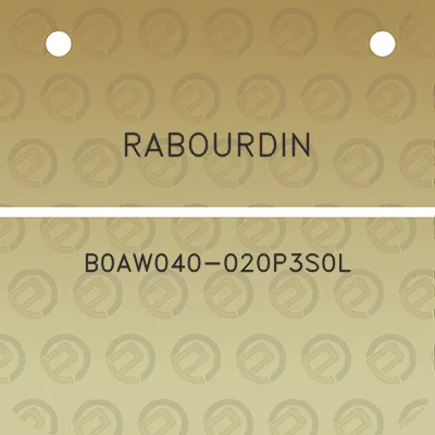 rabourdin-b0aw040-020p3s0l