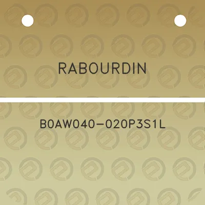 rabourdin-b0aw040-020p3s1l