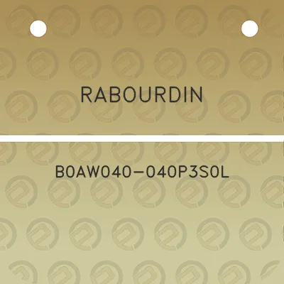 rabourdin-b0aw040-040p3s0l