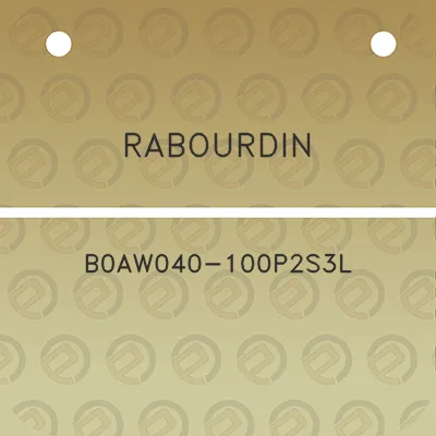 rabourdin-b0aw040-100p2s3l