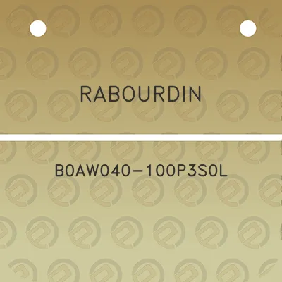 rabourdin-b0aw040-100p3s0l