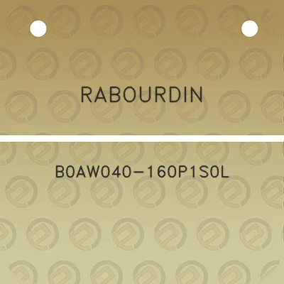 rabourdin-b0aw040-160p1s0l