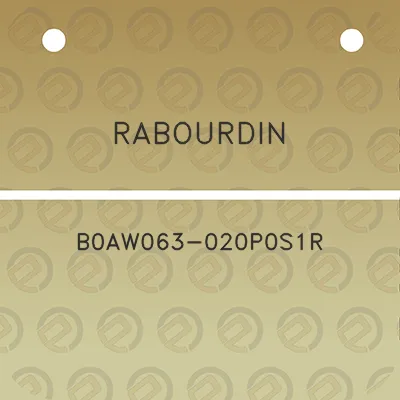 rabourdin-b0aw063-020p0s1r