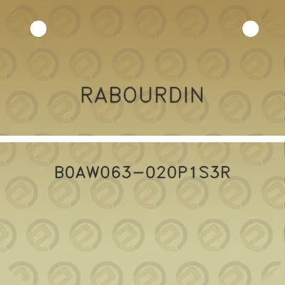 rabourdin-b0aw063-020p1s3r