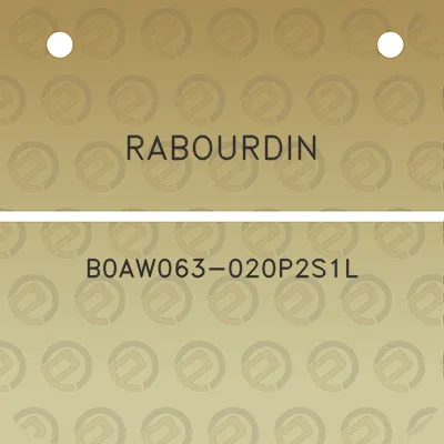 rabourdin-b0aw063-020p2s1l