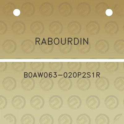 rabourdin-b0aw063-020p2s1r