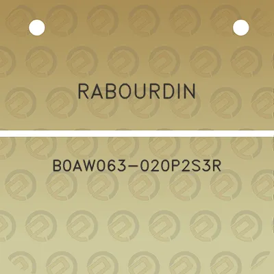 rabourdin-b0aw063-020p2s3r