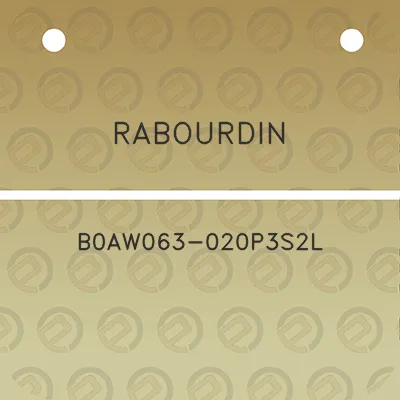 rabourdin-b0aw063-020p3s2l