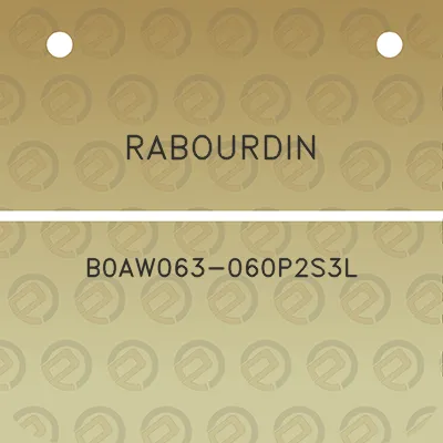 rabourdin-b0aw063-060p2s3l