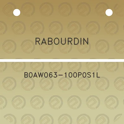 rabourdin-b0aw063-100p0s1l