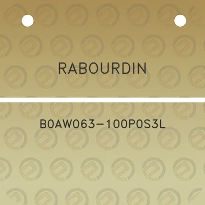 rabourdin-b0aw063-100p0s3l