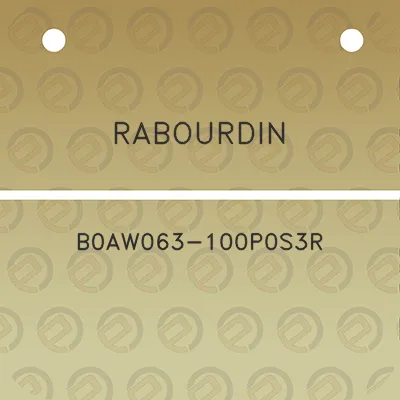 rabourdin-b0aw063-100p0s3r