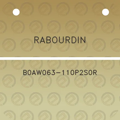 rabourdin-b0aw063-110p2s0r