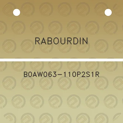 rabourdin-b0aw063-110p2s1r