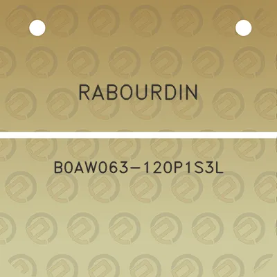 rabourdin-b0aw063-120p1s3l