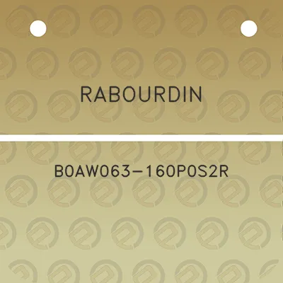 rabourdin-b0aw063-160p0s2r