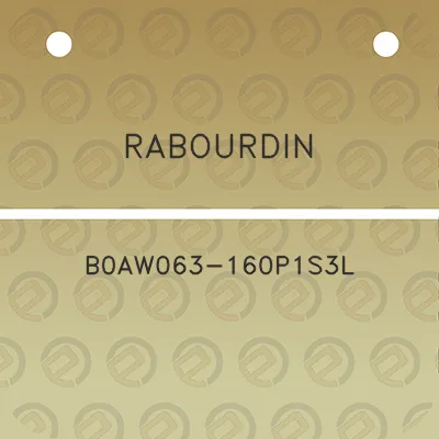 rabourdin-b0aw063-160p1s3l