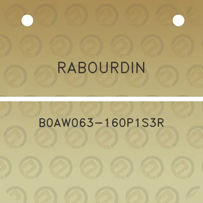 rabourdin-b0aw063-160p1s3r