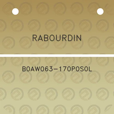 rabourdin-b0aw063-170p0s0l