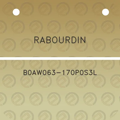 rabourdin-b0aw063-170p0s3l