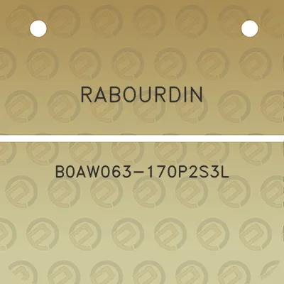 rabourdin-b0aw063-170p2s3l