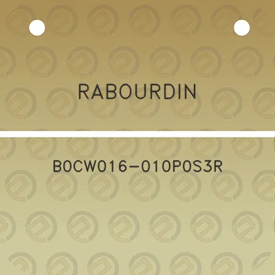 rabourdin-b0cw016-010p0s3r