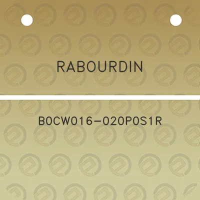 rabourdin-b0cw016-020p0s1r