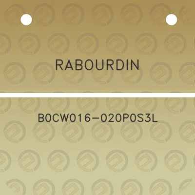 rabourdin-b0cw016-020p0s3l