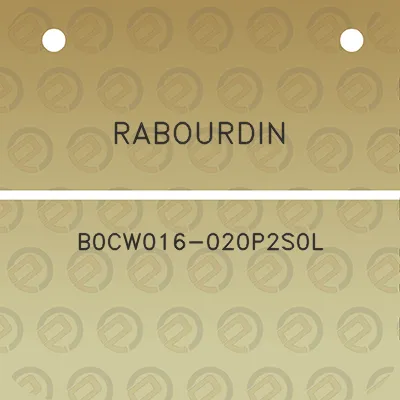 rabourdin-b0cw016-020p2s0l