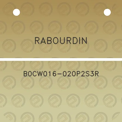 rabourdin-b0cw016-020p2s3r