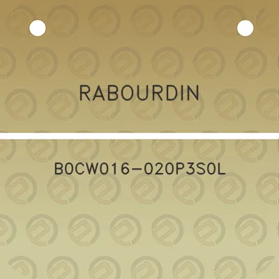 rabourdin-b0cw016-020p3s0l