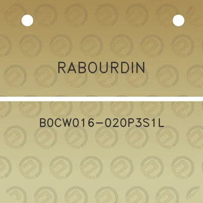 rabourdin-b0cw016-020p3s1l