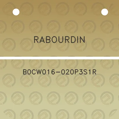 rabourdin-b0cw016-020p3s1r