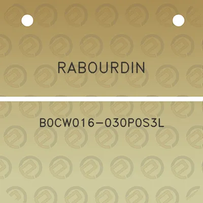 rabourdin-b0cw016-030p0s3l