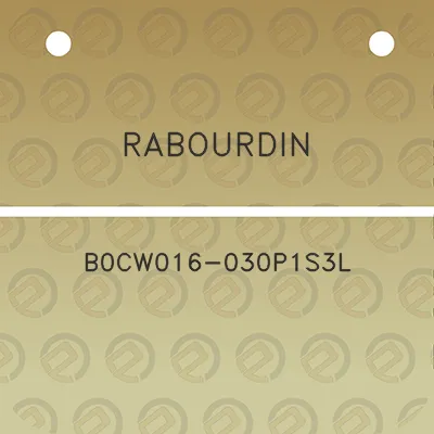 rabourdin-b0cw016-030p1s3l