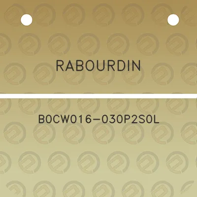 rabourdin-b0cw016-030p2s0l