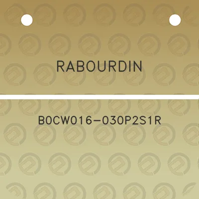 rabourdin-b0cw016-030p2s1r