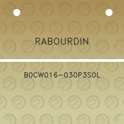 rabourdin-b0cw016-030p3s0l