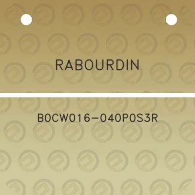 rabourdin-b0cw016-040p0s3r