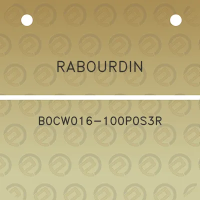 rabourdin-b0cw016-100p0s3r